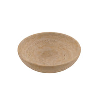 Round Travertine Bowl