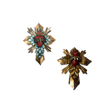 Mexican Layered Tin Cross