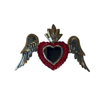 Mexican Heart with Wings Mirror