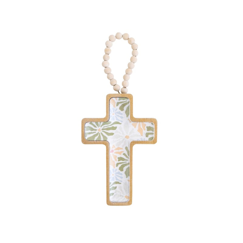 Abstract Floral Cross