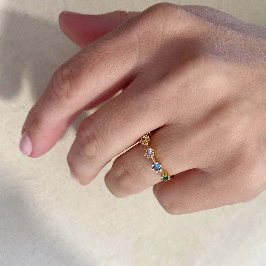18k Gold Filled Zironcia Ring *