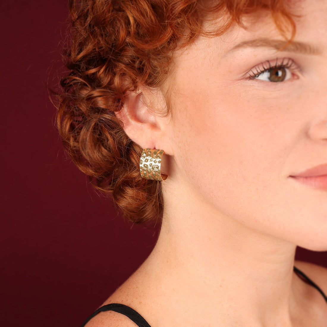 Carmen Animal Print Stud Hoops