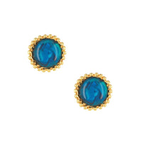 Zen Blu Resin Stud