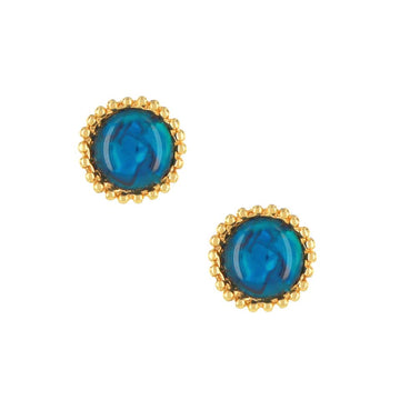 Zen Blu Resin Stud