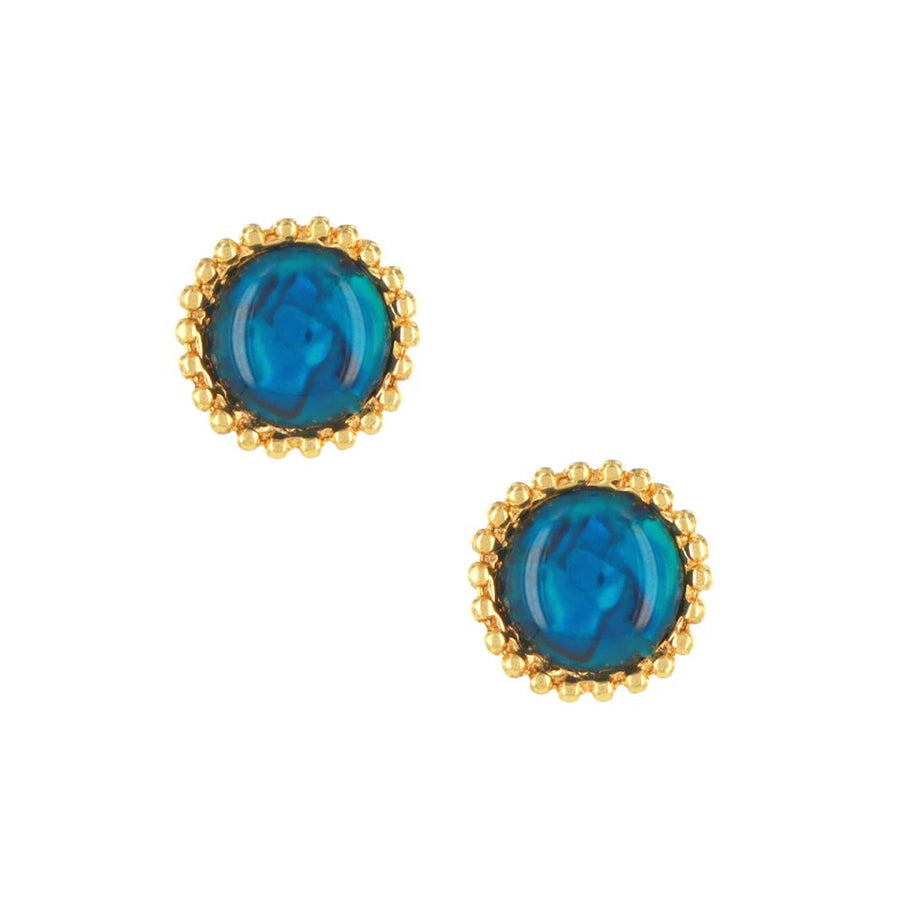 Zen Blu Resin Stud