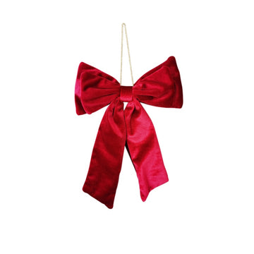 Red Large Velvet Bow