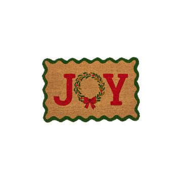 Joy Christmas Door Mat