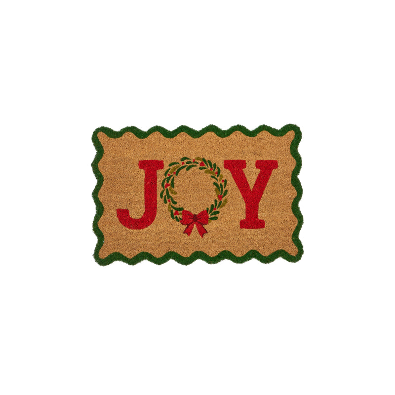 Joy Christmas Door Mat
