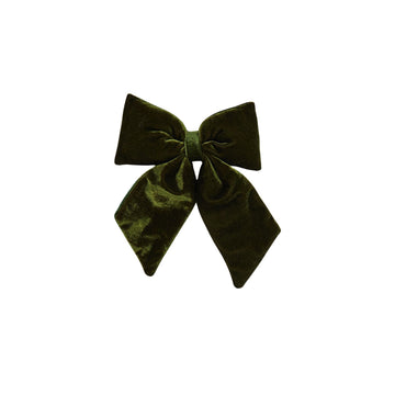 Green Velvet Bow Tie Decoration