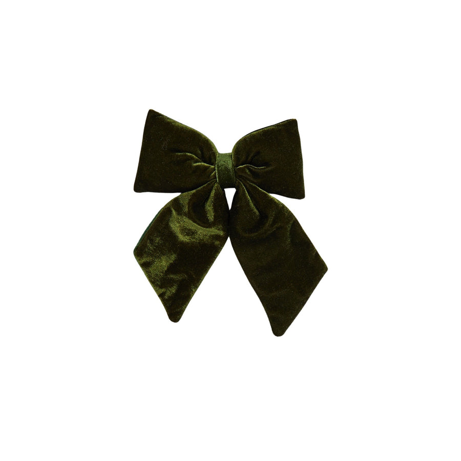 Green Velvet Bow Tie Decoration