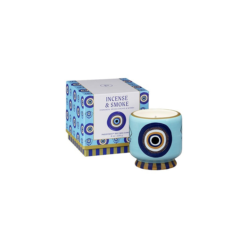 Incense and Smoke Eye Ceramic Candle