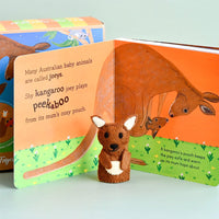 Australian Finger Puppets and Book Set by Frané Lessac