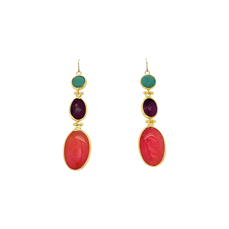 Ayca Triple Drop Earrings