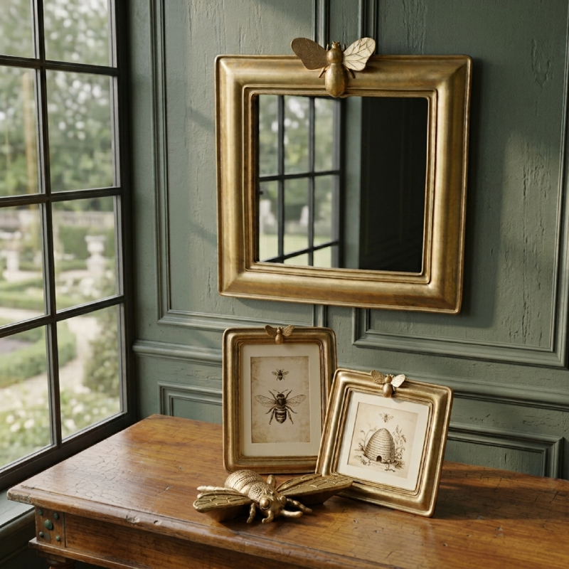 Gold Bee Photo Frame-Short
