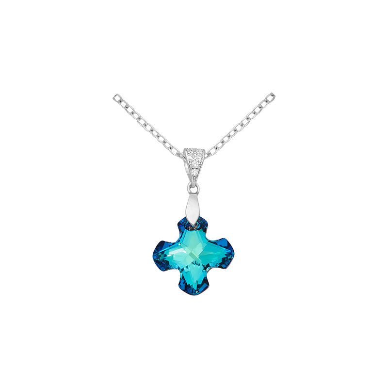 Mini Cross Gemstone Charm