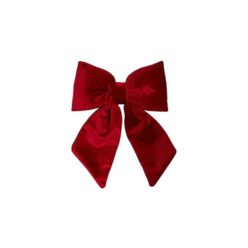 Red Velvet Bow Tie Decoration