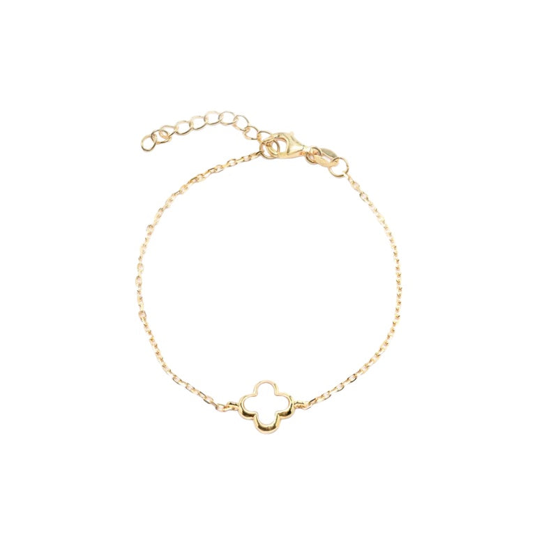 Single Four Leaf Clover Bracelet