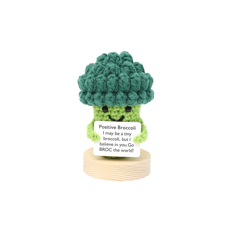 Crochet Affirmation Friends - Broccoli