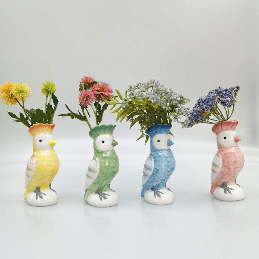 Perdy Parrot Bud Vase