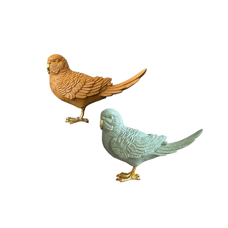 Budgie Resin Sculpture