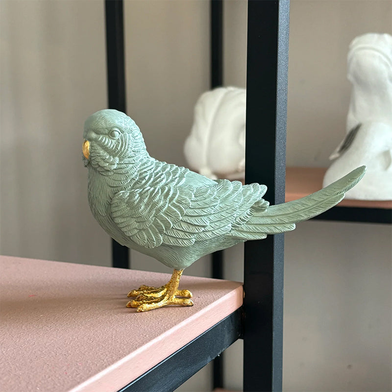 Budgie Resin Sculpture