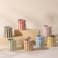 Grecian Sand Striped Cabana Candle
