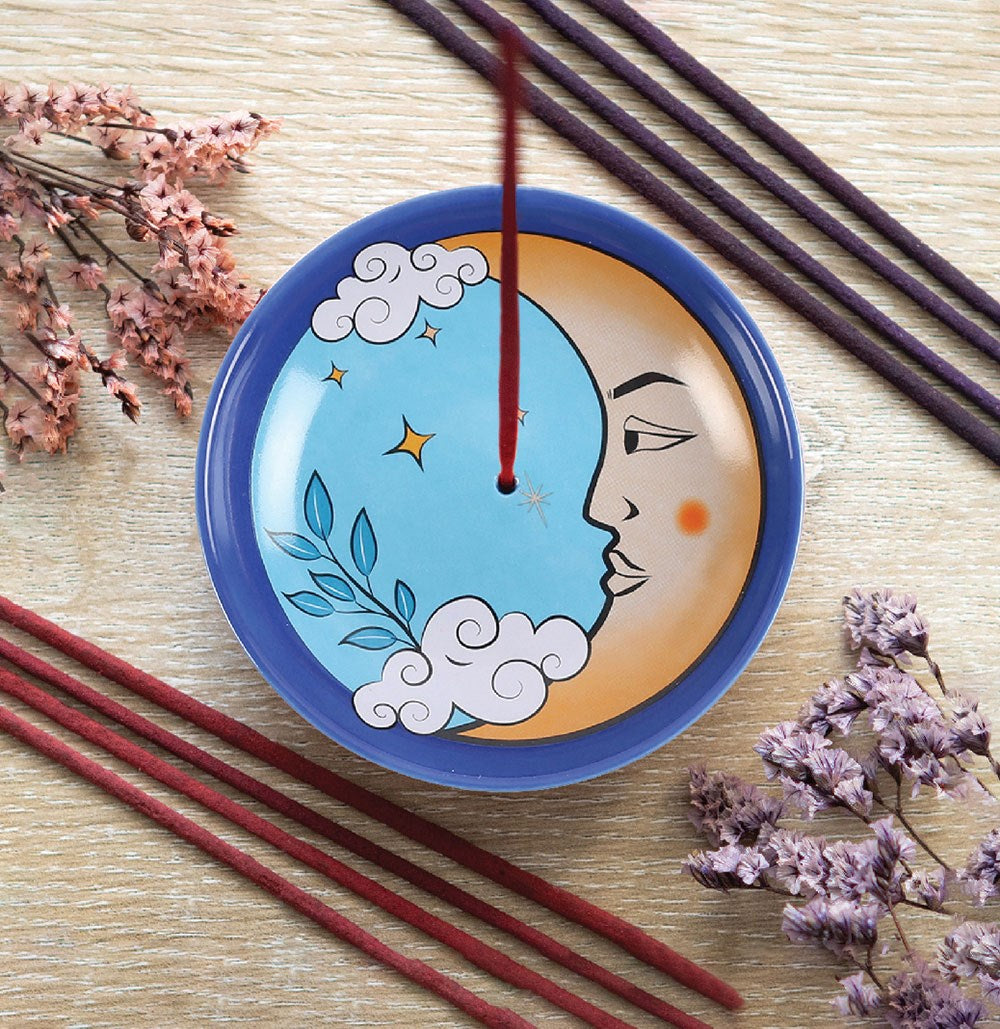 Ceramic Moon Incense Holder