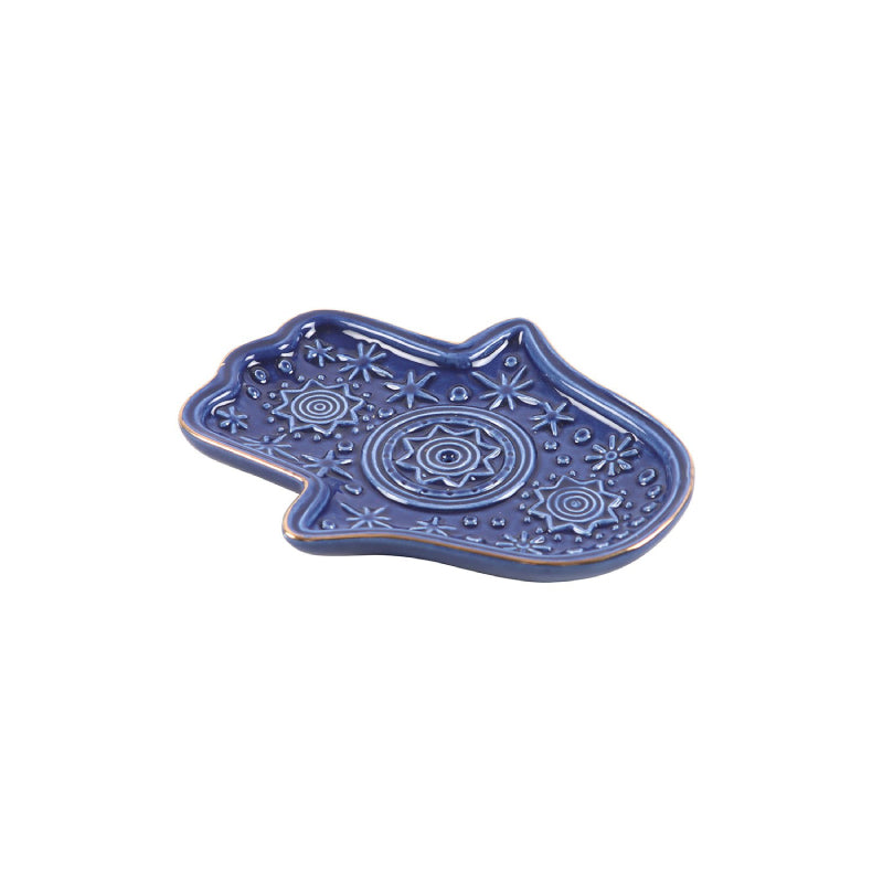 Ceramic Hamsa Incense Holder