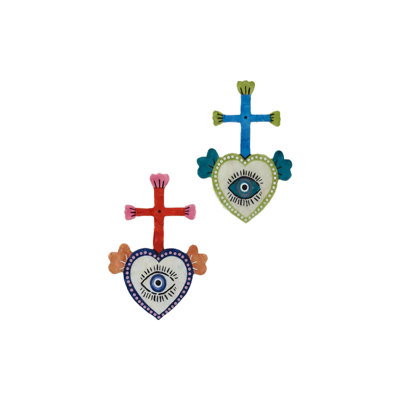 Corazon Cross Wall Plaque