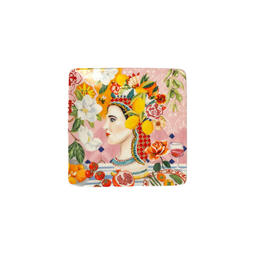 Italian Summer Square Trinket Tray