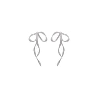 Large Draped Bow Earrings