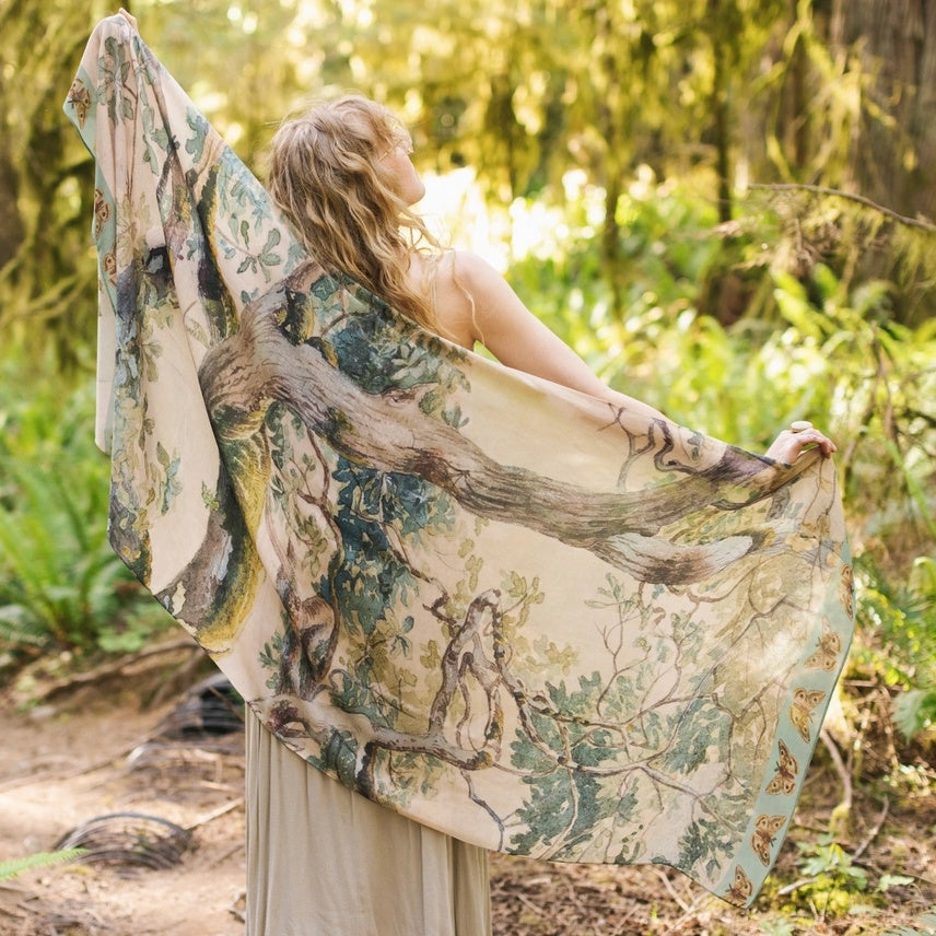 Earth and Sky Bohemian Bamboo Scarf