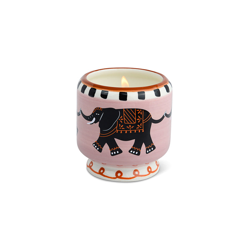 Tobacco Vanilla Elephant Ceramic Candle