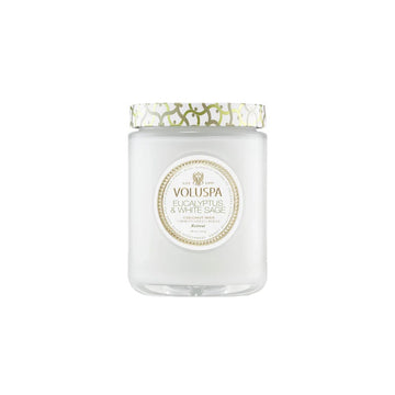 Voluspa Eucalyptus & White Sage candle