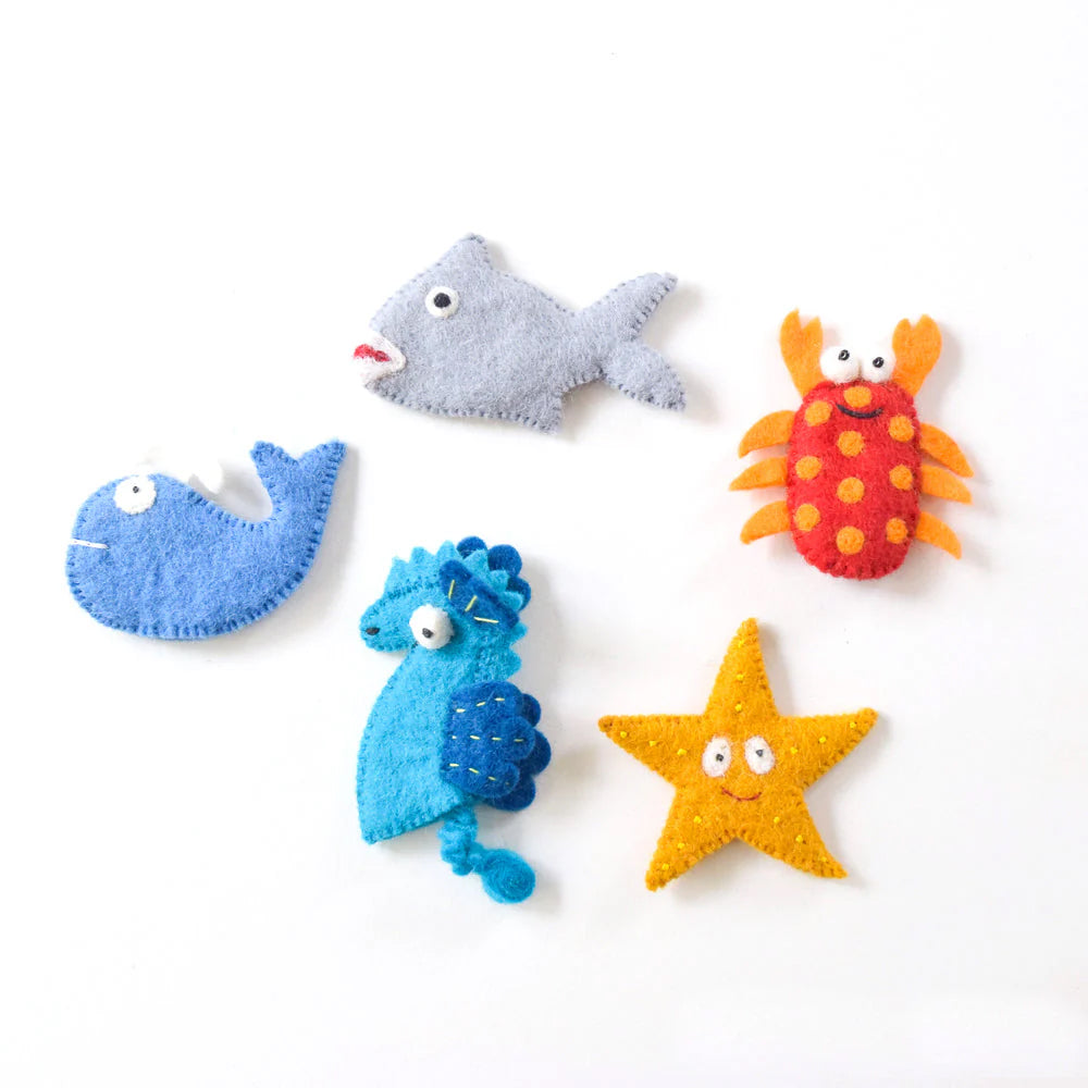 Ocean Creatures Finger Puppets