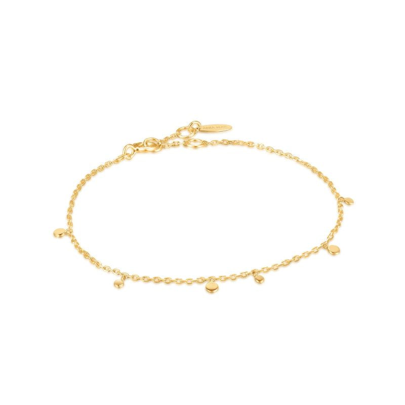 Ania Haie 14kt Gold Mixed Disc Bracelet