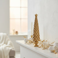 Gold Leaves Christmas Tree