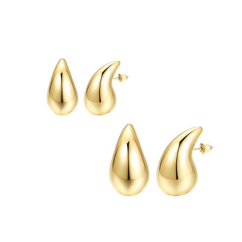 Hailey Teardrop Earrings - Gold