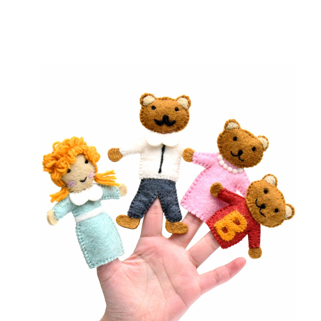 Goldilocks Finger Puppets