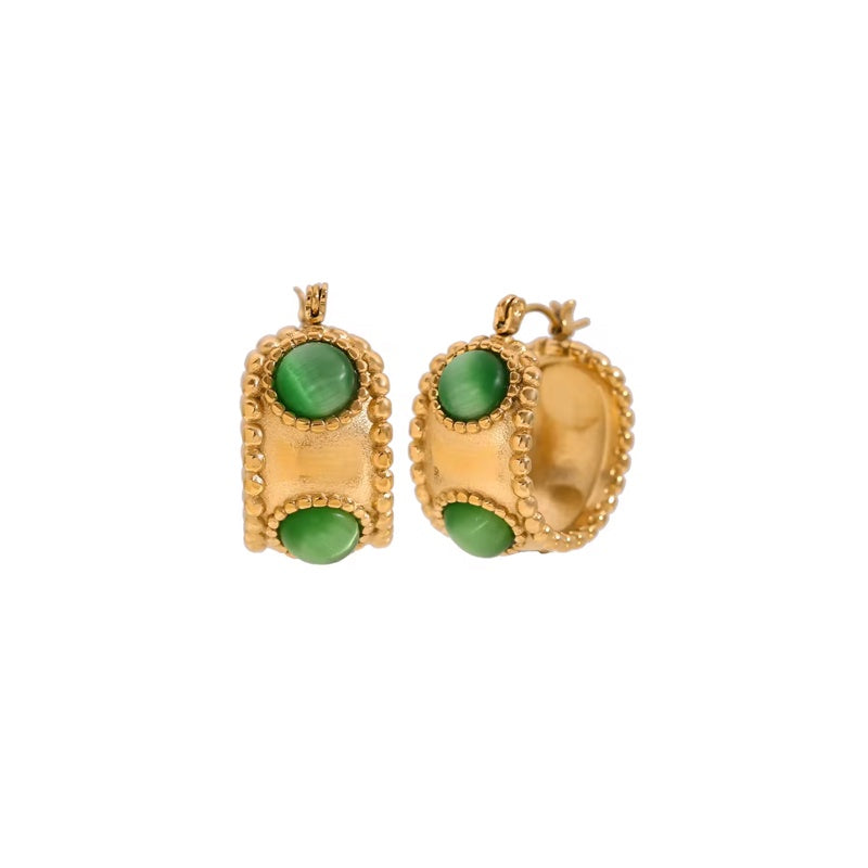 Bohemian Green Hoops