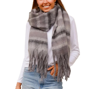Grey Winter Scarf