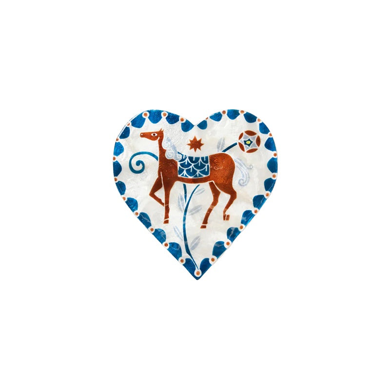 White Heart Horse Paloma Wall Art