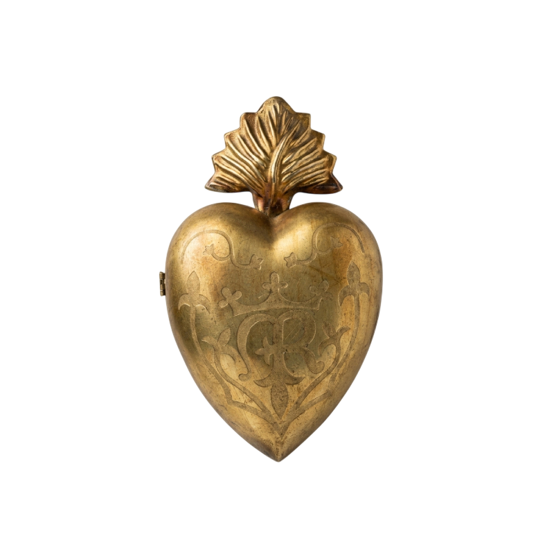 Large Gilded Heart Prayer Box