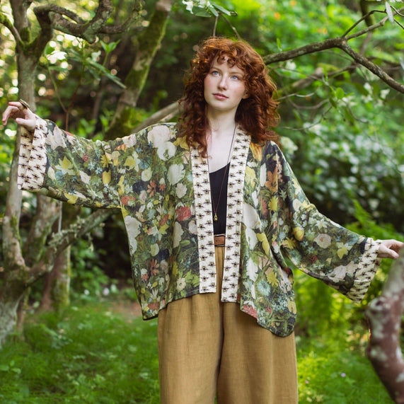 I Dream in Flowers Cropped Kimono