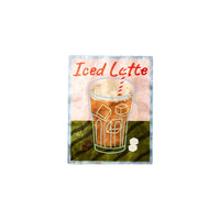 Barista Iced Latte Wall Art