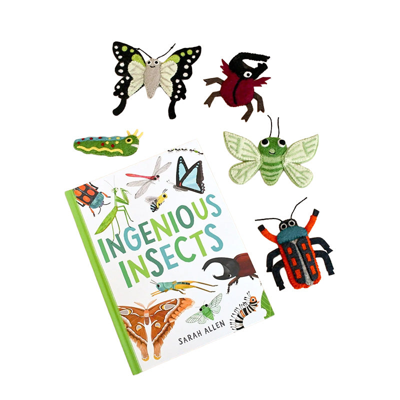 Ingenious Insects Finger Puppets and Book Set by Sarah Allen