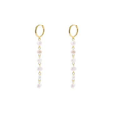 Multi Pearl Strand Drop Huggies