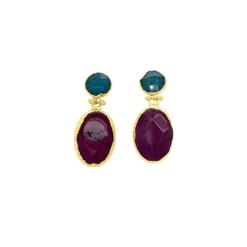 Katre Double Drop Earrings