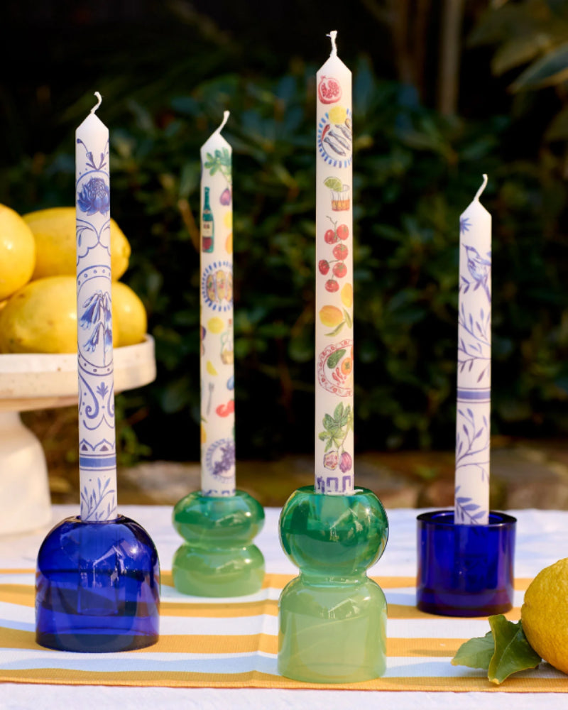 Mediterranean Summer Tapered Candle Set