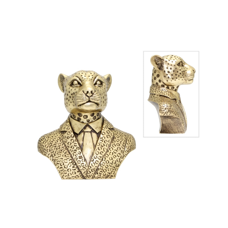 Leopard in Suit Statue